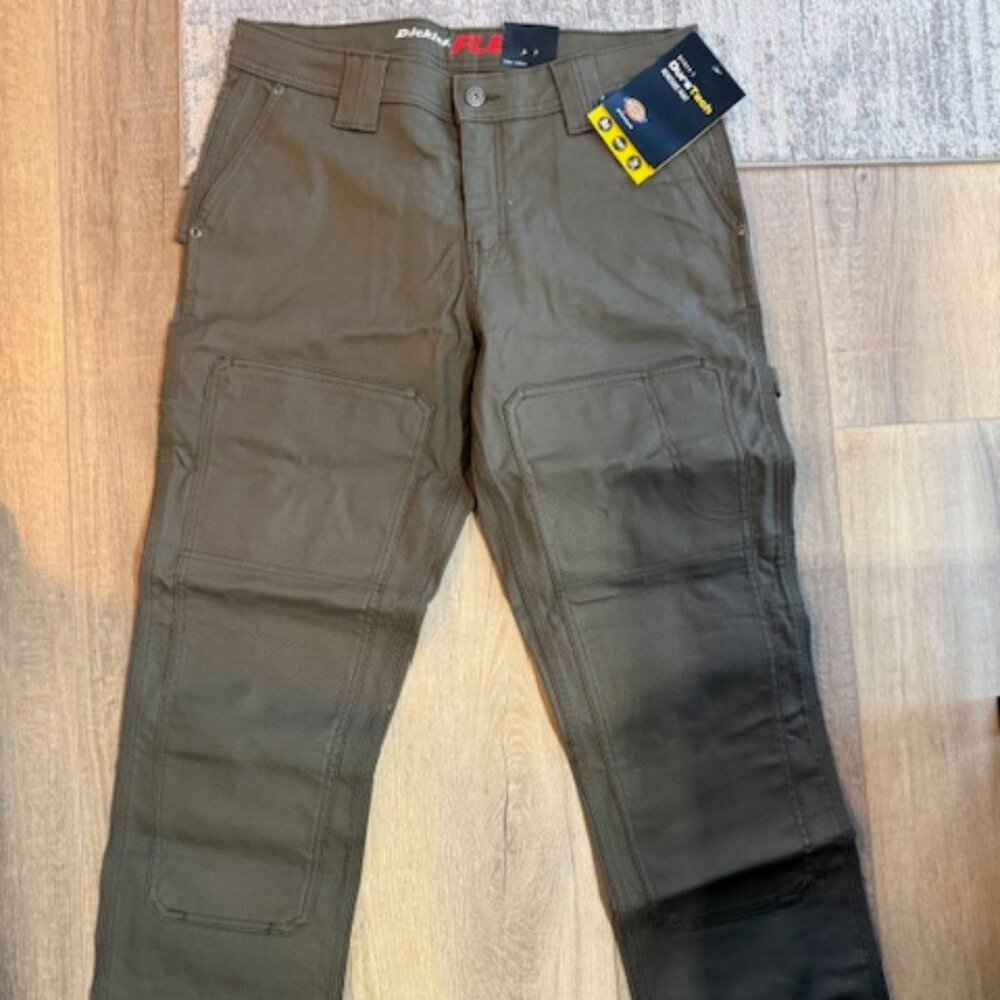 NEW Dickies Flex Army Green Men's Sz. 12/32 Regular